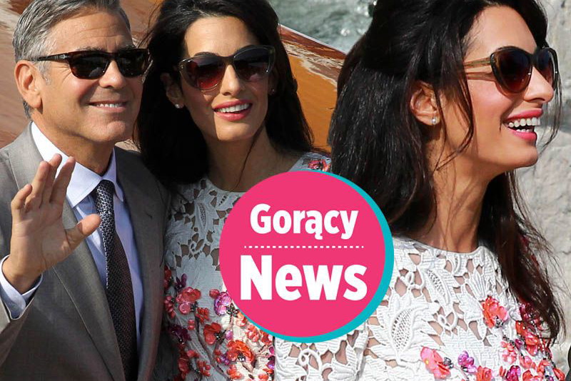 Amal Alamuddin i George Clooney na własnym ślubie