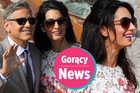 Amal Alamuddin i George Clooney na własnym ślubie