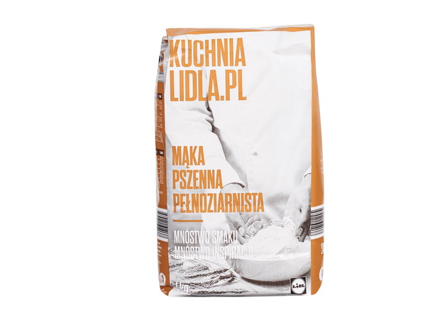 BIO mąka pełnoziarnista, do kupienia w Lidlu