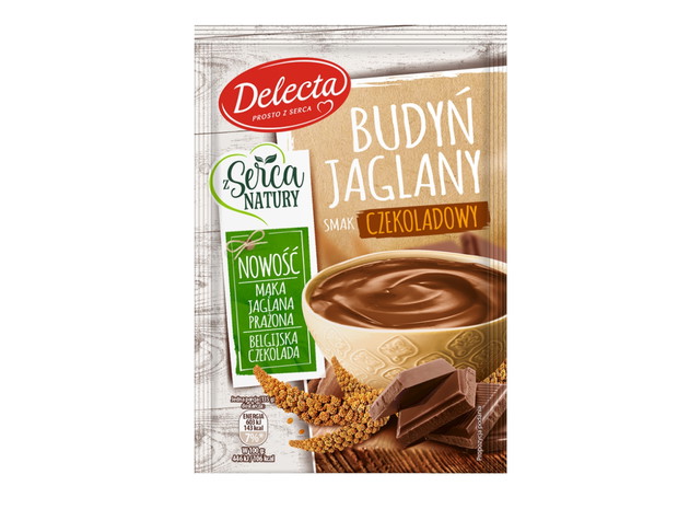 Budyń jaglany o smaku czekoladowym, Delecta