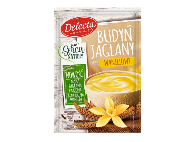 Budyń jaglany o smaku waniliowym, Delecta