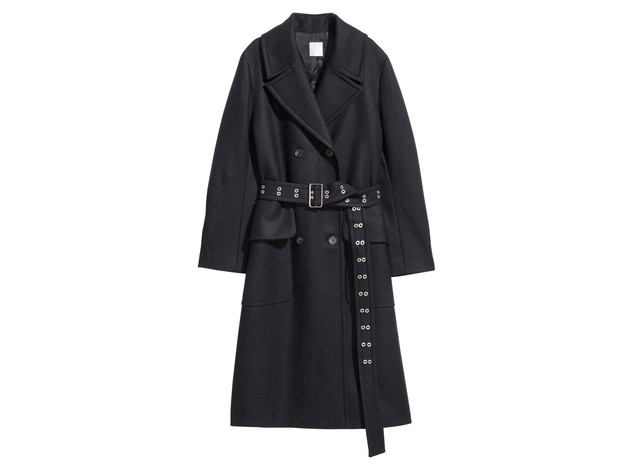 Czarny płaszcz H&M, cena, ok. 799 zł