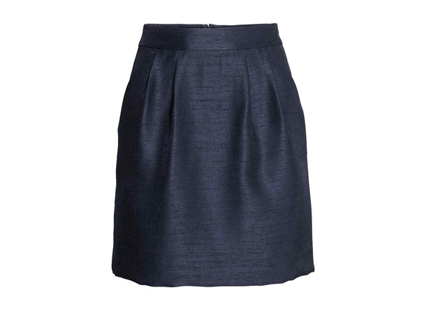 Granatowa spódnica H&M, cena, ok. 99,90 zł