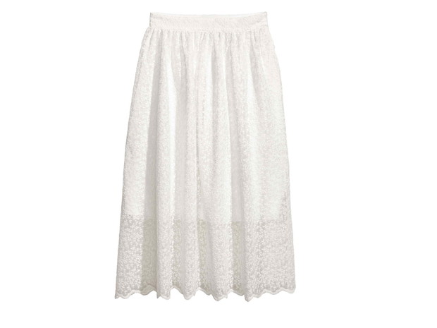 Koronkowa spódnica H&M, cena, ok. 199 zł