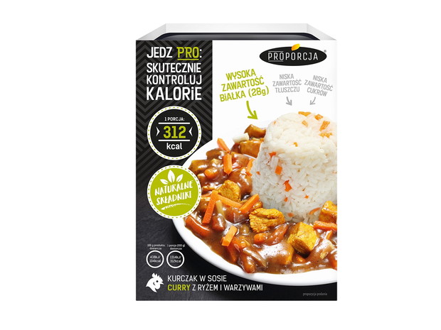 Kurczak w sosie curry, danie gotowe PROporcja