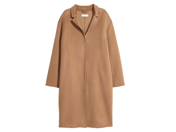 Płaszcz z domieszką kaszmiru H&M, cena, ok. 999 zł