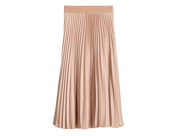 Plisowana spódnica H&M, cena, ok. 139,90 zł