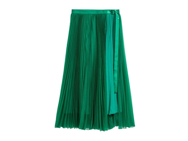 Plisowana spódnica H&M, cena, ok. 229 zł