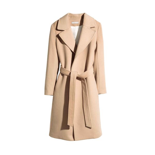 Beżowy płaszcz H&M, cena, ok. 399 zł
