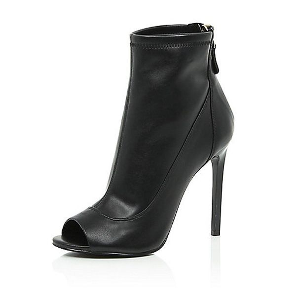 Botki peep-toe - River Island, cena ok. 400 zł