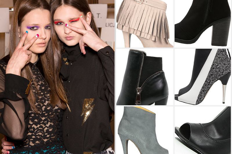 Botki peep-toe