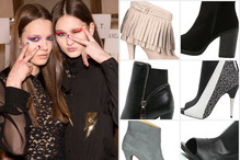 Botki peep-toe