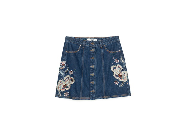 Mini na guziczki Stradivarius, cena 99,90 zł
