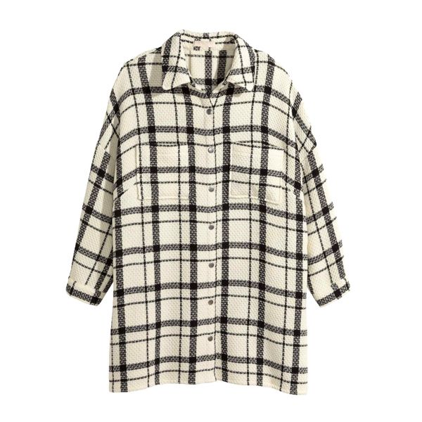 Płaszcz w kratkę H&M, cena, ok. 229 zł