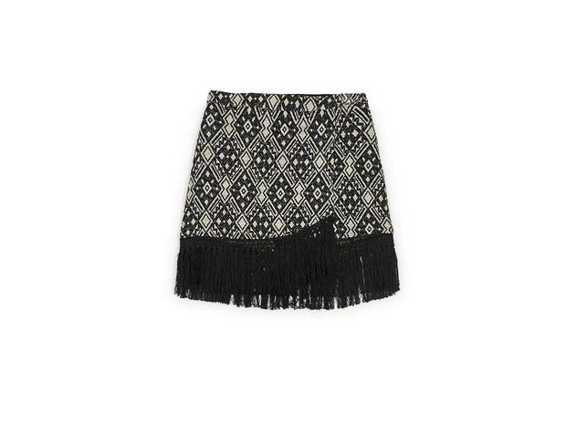 Spódnica z frędzlami Stradivarius, cena 79,90 zł