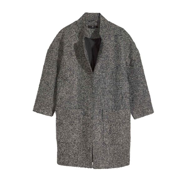 Szary płaszcz H&M, cena, ok. 229 zł