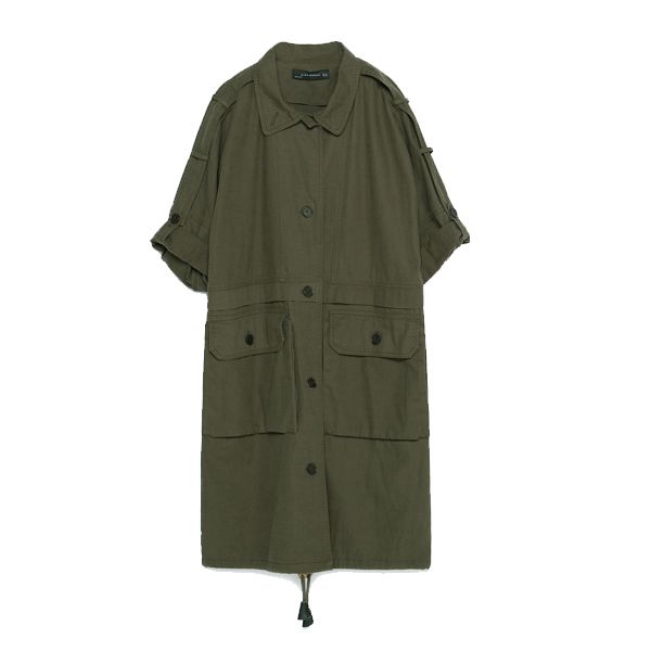 Zielona parka Zara, cena, ok. 299 zł