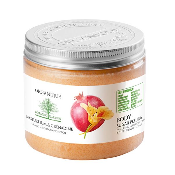 Cukrowy peeling nasturcja i granat Organique, cena, ok. 54,90 zł