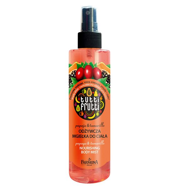 Odżywcza mgiełka do ciała Papaja & Tamarillo Tutti Frutti, cena, ok. 12 zł