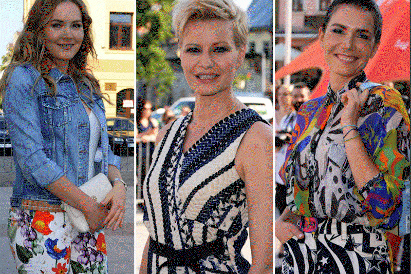Kożuchowska, Lamparska, Bołądź na premierze filmu "Kochaj"