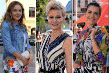 Kożuchowska, Lamparska, Bołądź na premierze filmu "Kochaj"