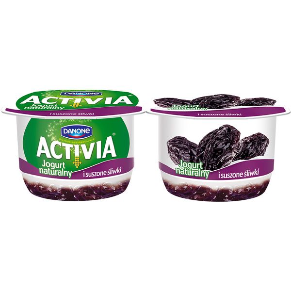 Activia z owocami - suszona śliwka