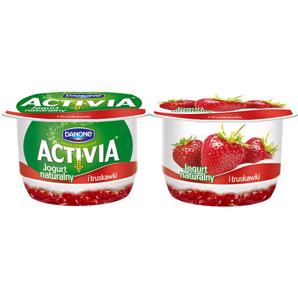Activia z owocami - truskawki