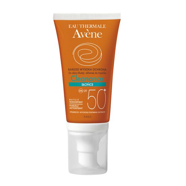 Emulsja Cleanance do skóry tłustej i trądzikowej SPF 50 Avene, cena, ok. 52 zł