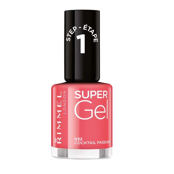 Lakier do paznokci Super Gel (032 Cocktail Passion) Rimmel, cena, ok. 12,50 zł