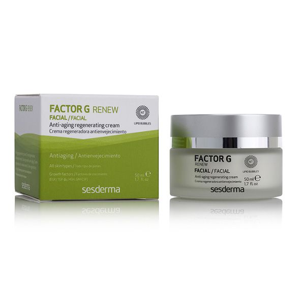 Zapobiega występowaniu i łagodzi istniejące oznaki starzenia Factor G Renew Sesderma, cena, ok. 188,90 zł