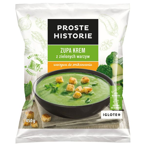 Zupa krem z zielonych warzyw, Proste Historie