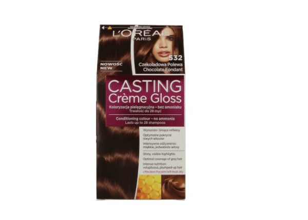 532 Czekoladowa polewa Loreal Casting Creme Gloss, cena: ok. 26 zł
