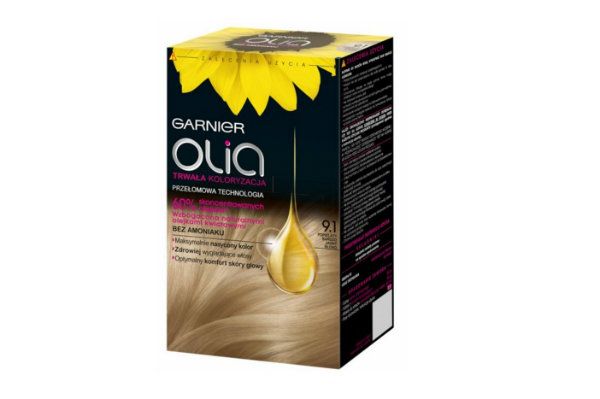 9.1 Popielaty Bardzo Jasny Blond Olia Garnier, cena: ok. 18 zł