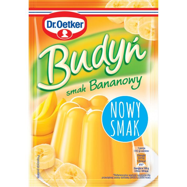 Budyń bananowy, Dr Oetker