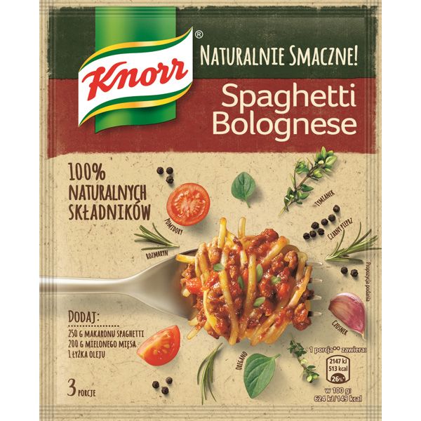 Naturalnie smaczne od Knorra: spaghetti bolognese