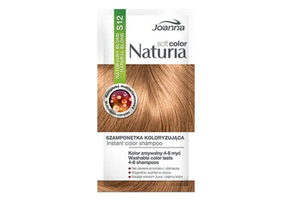 Naturia soft color saszetka szamponetka naturalny blond Joanna, cena: ok. 3 zł.