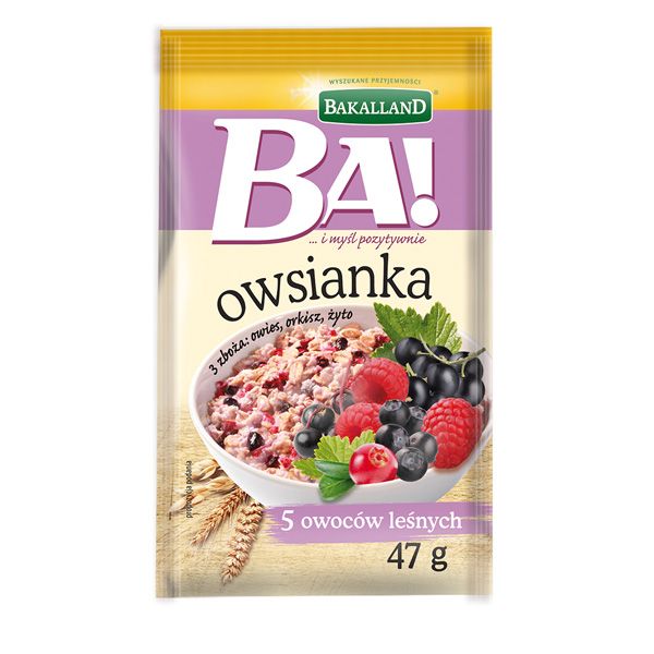Owsianka instant BA!, owoce leśne