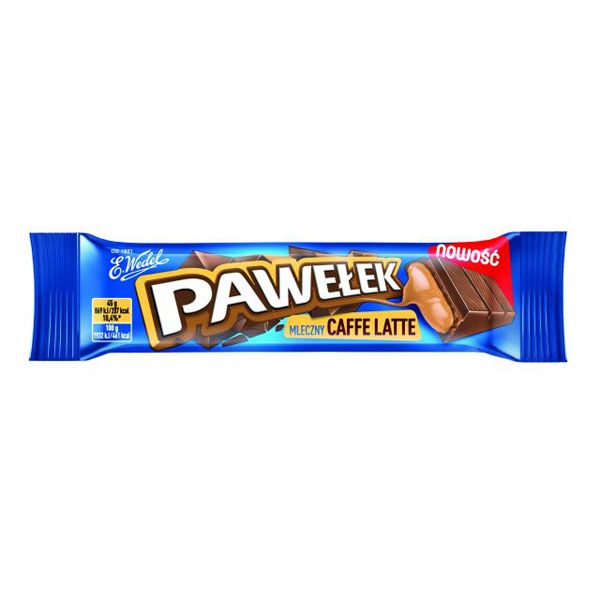 Pawełek z nadzieniem cafe latte, Wedel