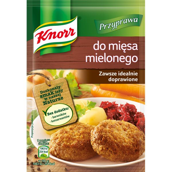Przyprawa do mięsa mielonego, Knorr