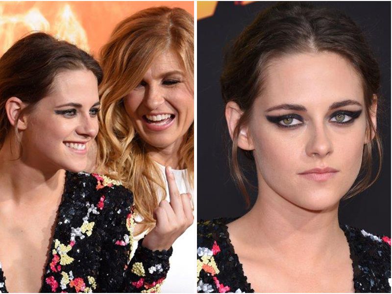 Kristen Stewart z dużym dekoltem na premierze filmu  "Amercian Ultra"