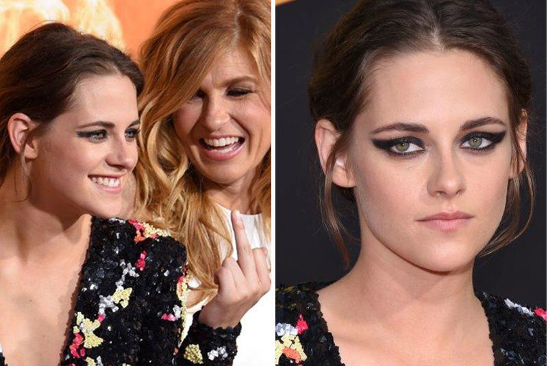 Kristen Stewart z dużym dekoltem na premierze filmu "Amercian Ultra"