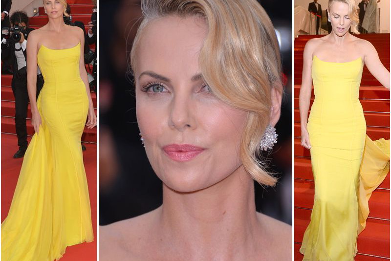 Festiwal w Cannes: Charlize Theron w długiej żółtej sukni