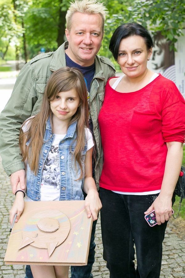 Maj 2014: Robert Leszczyński z żoną i córką