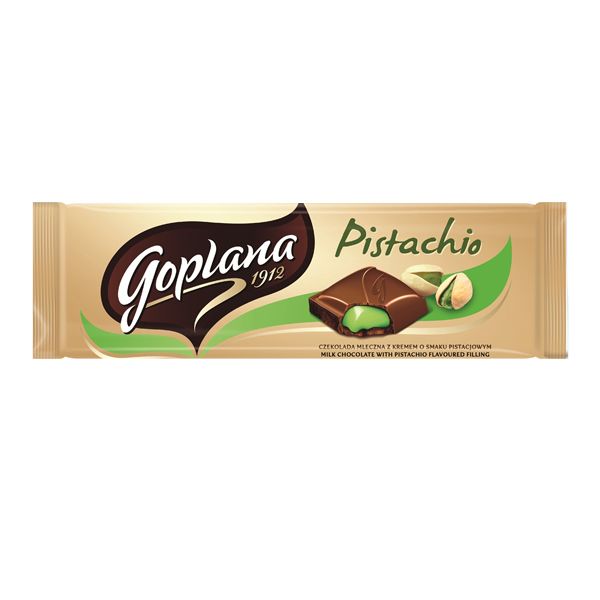 Nowości spożywcze, marzec 2015: czekolada Goplana Pistachio