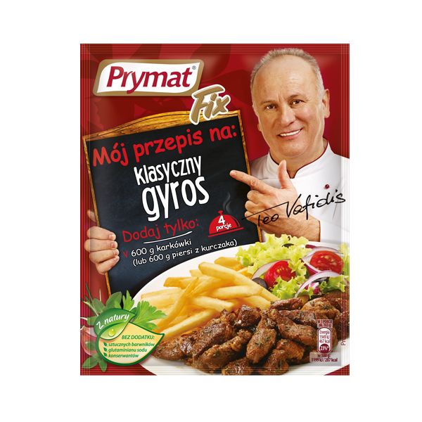 Nowości spożywcze, marzec 2015: fix do gyrosa, Prymat