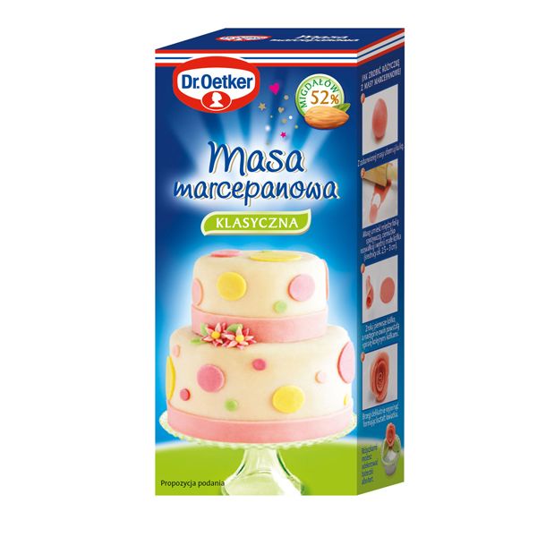 Nowości spożywcze, marzec 2015: masa marcepanowa, Dr Oetker