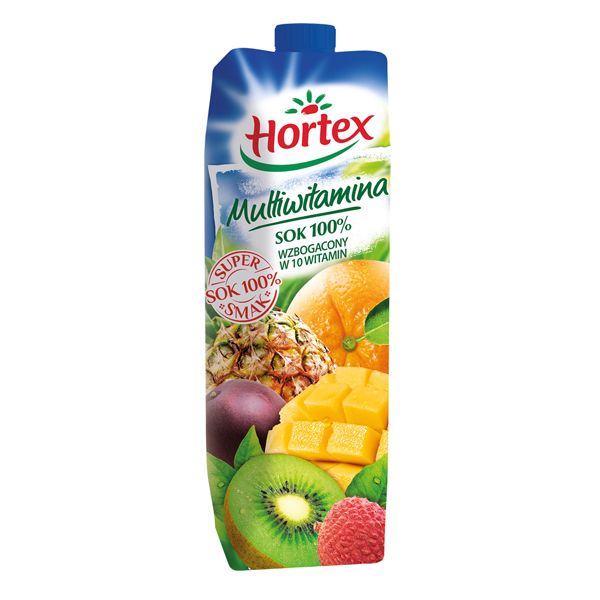 Nowości spożywcze, marzec 2015: sok multiwitamina, Hortex