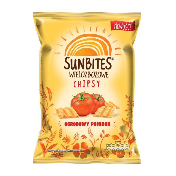 Nowości spożywcze, luty 2015: chipsy Sunbites Ogrodowy Pomidor