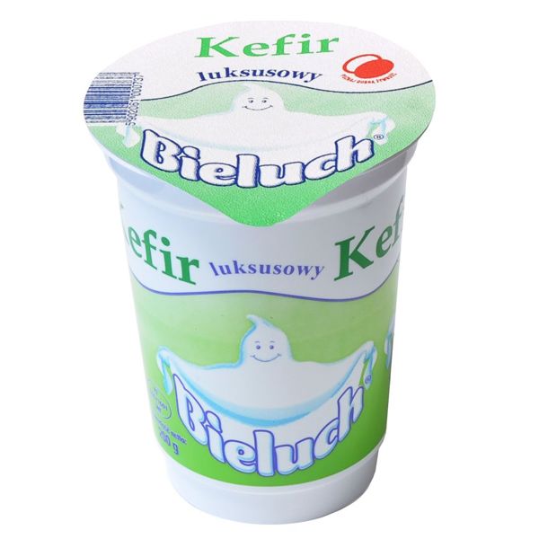 Nowości spożywcze, luty 2015: kefir luksusowy Bieluch w nowej odsłonie