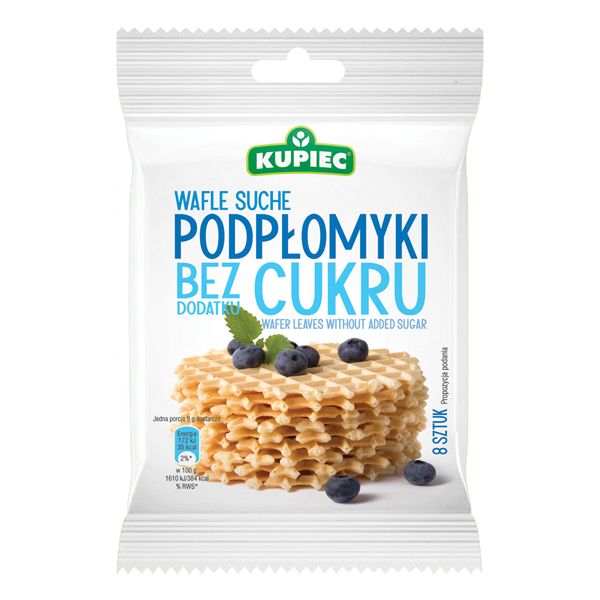 Nowości spożywcze, luty 2015: podpłomyki bez cukru, Kupiec